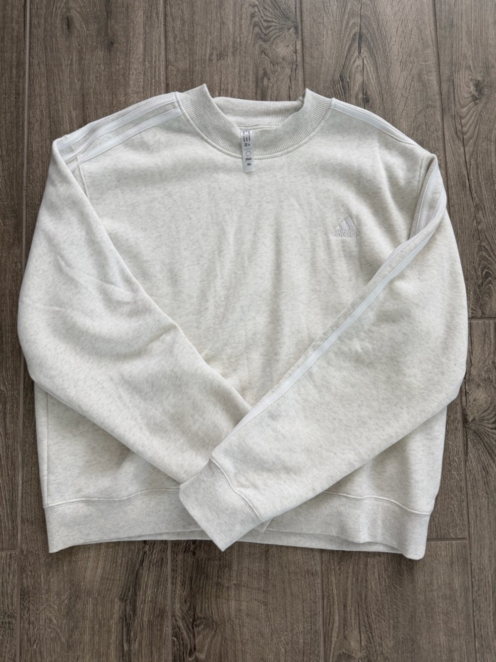 Adidas Light Gray Crewneck Sweatshirt